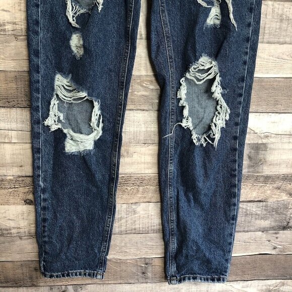 BDG Urban Outfitters Jeans Womens 28 Blue Mom High Rise Denim Distressed - Picture 5 of 11